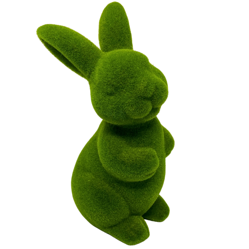 10" Flocked Bunny