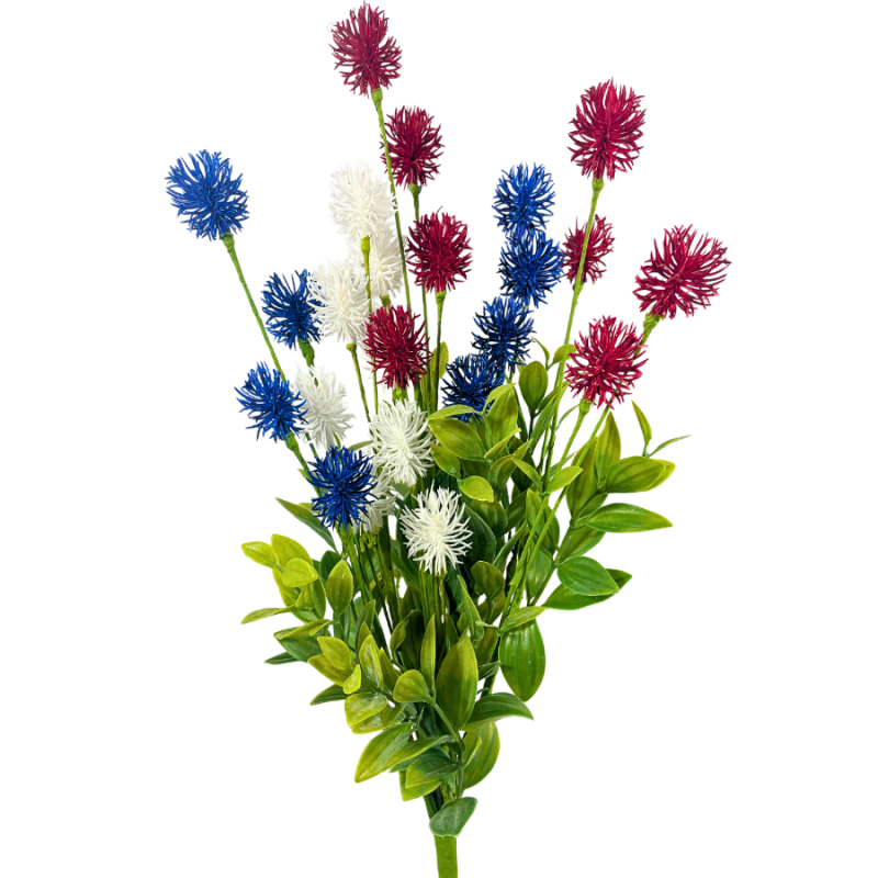 19" Red, White, and Blue Globosa Spray
