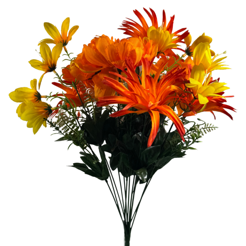 19" Orange & Yellow Bouquet