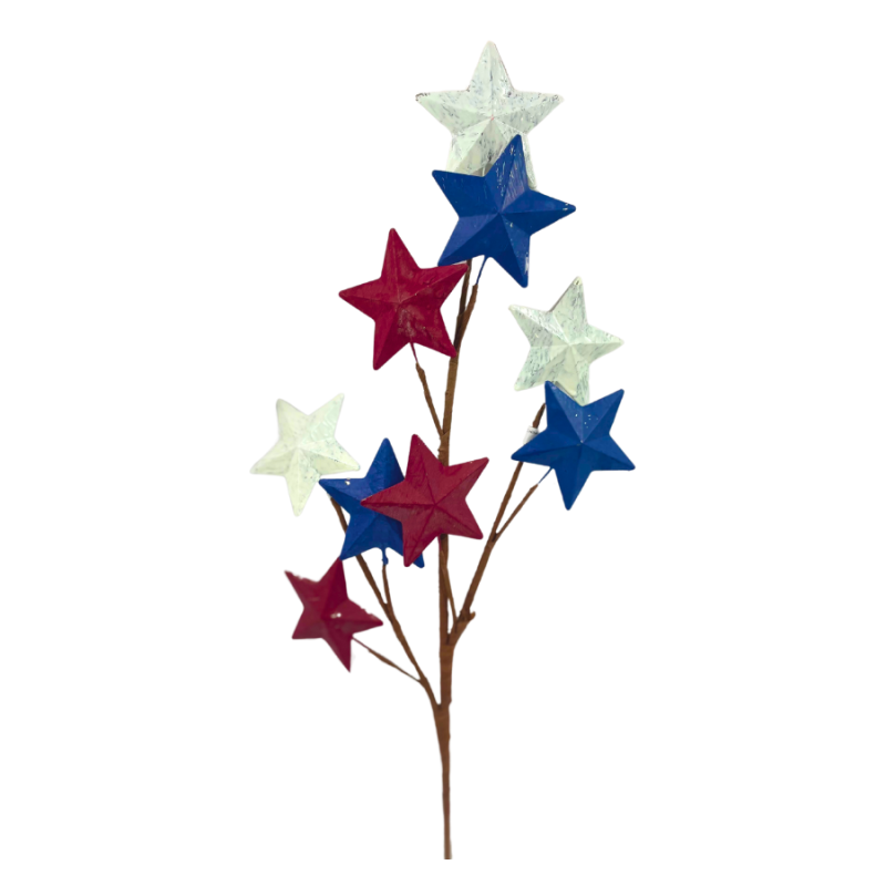 28" Metal Antique Country Stars Spray
