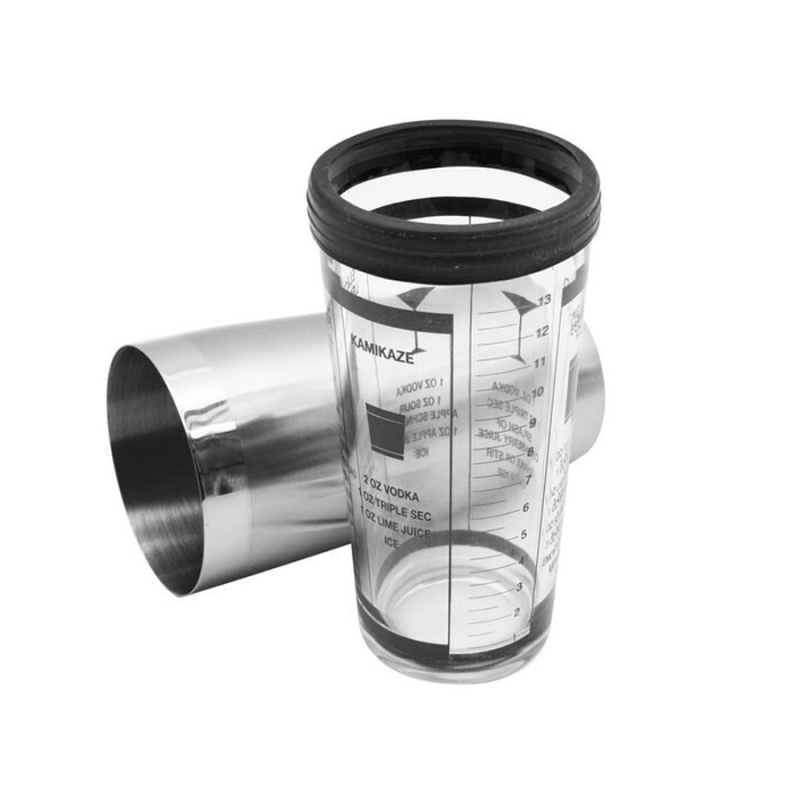 Glass-Stainless Steel Pro Recipe Shaker