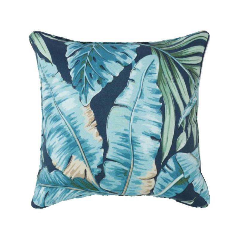 17" Tortola Midnight Blue Outdoor Pillow