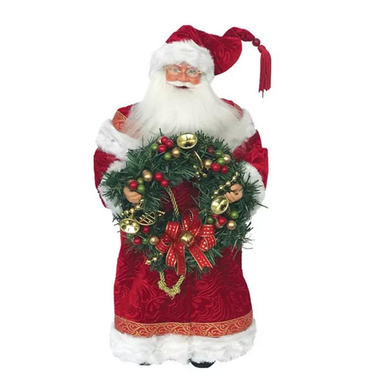 18" Red Victorian Santa Claus
