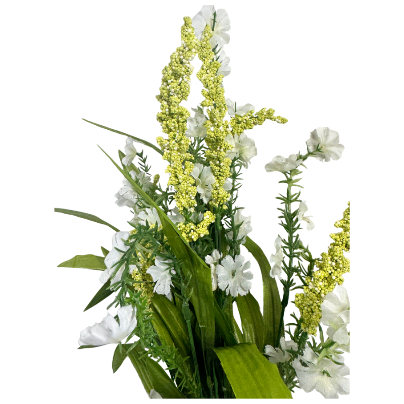 22" Gypso & Astilbe Bush - White