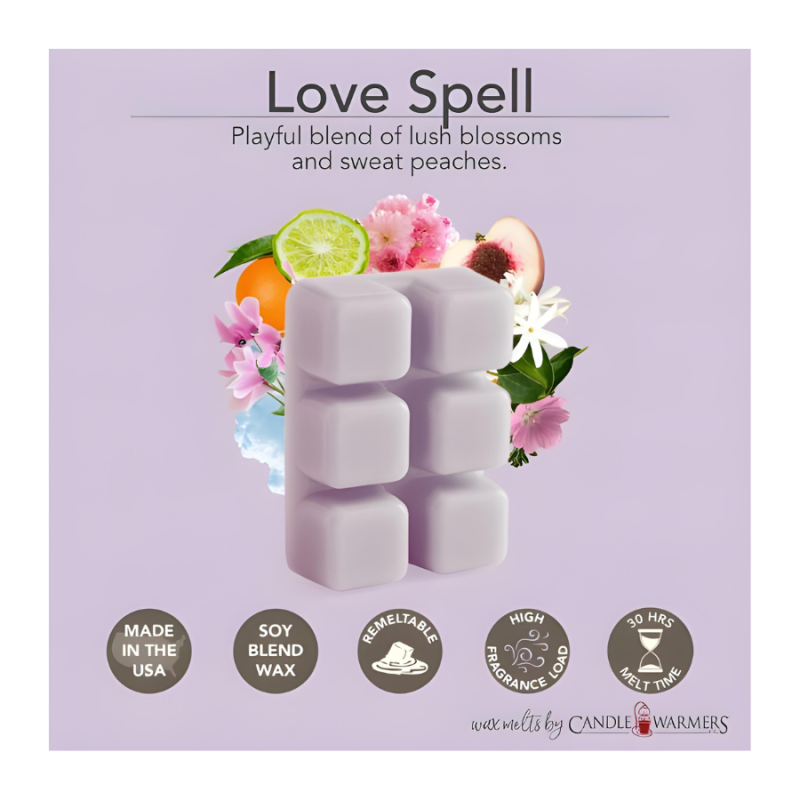 Love Spell Wax Melts - 6 cubes