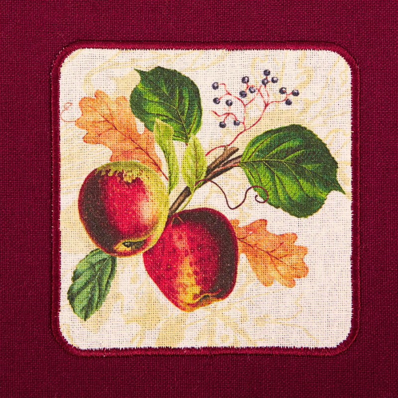 Apple Botanical Embellished Dishtowel