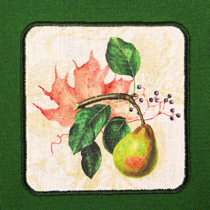 Pear Botanical Embellished Kitchen Towel