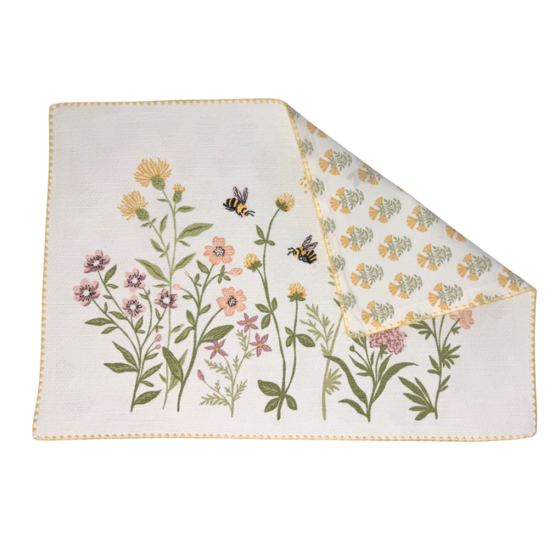 Wildflower Embellished Placemat