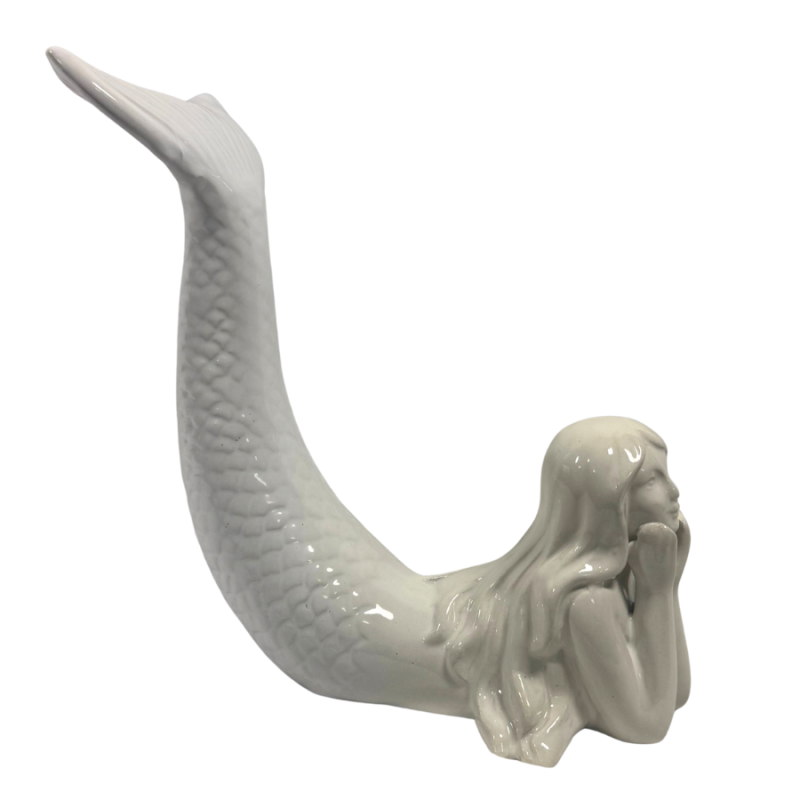 8" Ceramic Mermaid Statue