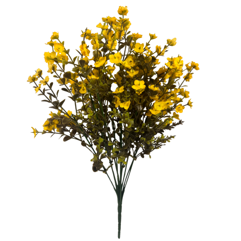17" Forget Me Not Flower Bush - Yellow