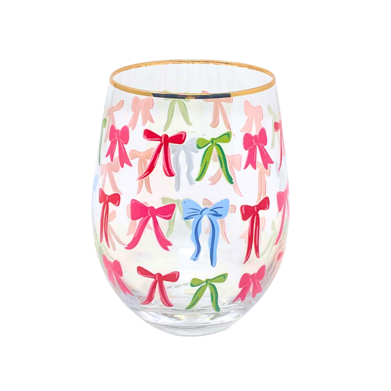 16oz A Bowful Christmas Stemless Wine Glass