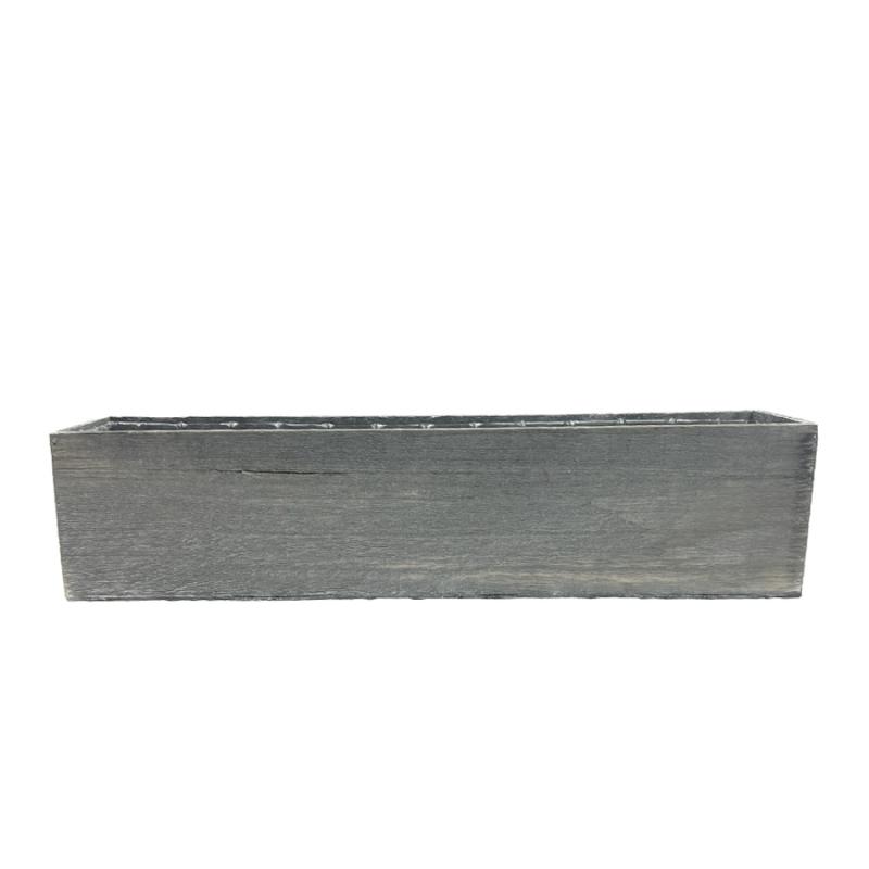 20" Wood Window Box - Gray