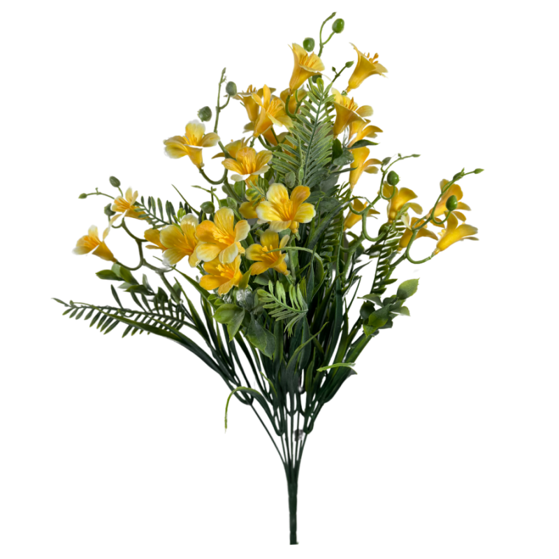 21" Freesia Flower- Yellow