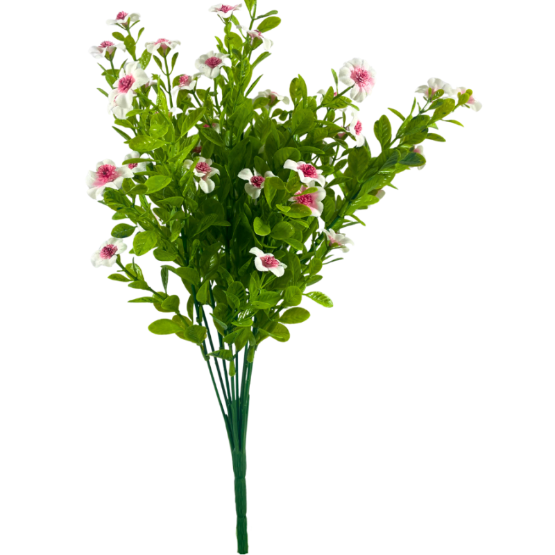 16" Clematis Spray - Pink/ White