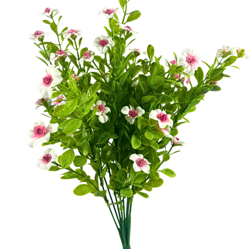 16" Clematis Spray - Pink/ White