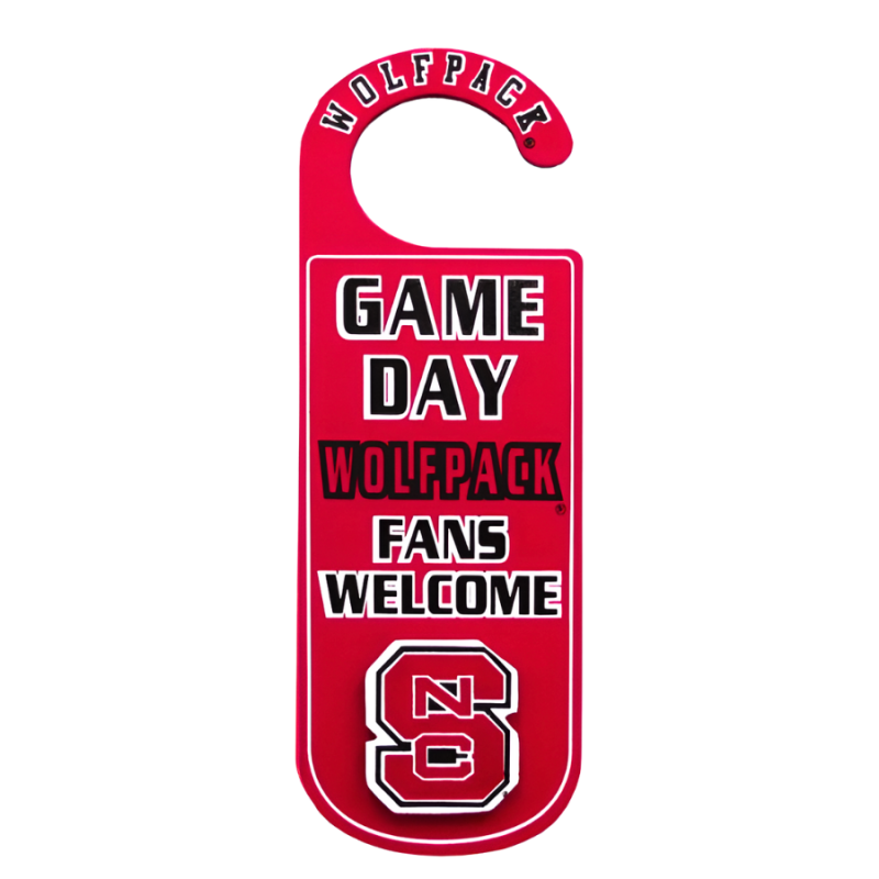 NC State Wolfpack Reversable Door Hanger