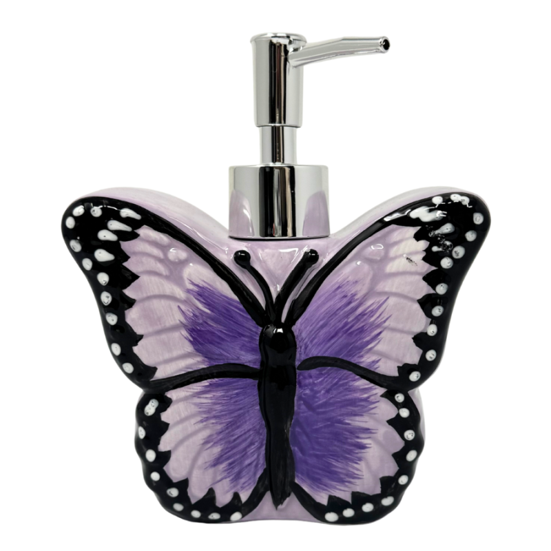 Purple Butterfly Soap Pump