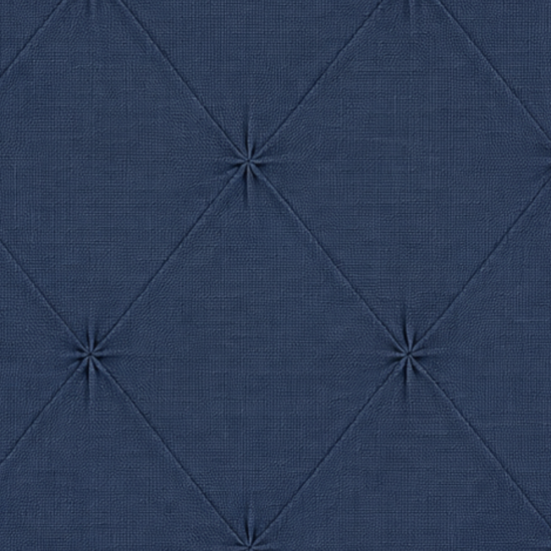 18" Diamond Tuck Navy Indoor Pillow