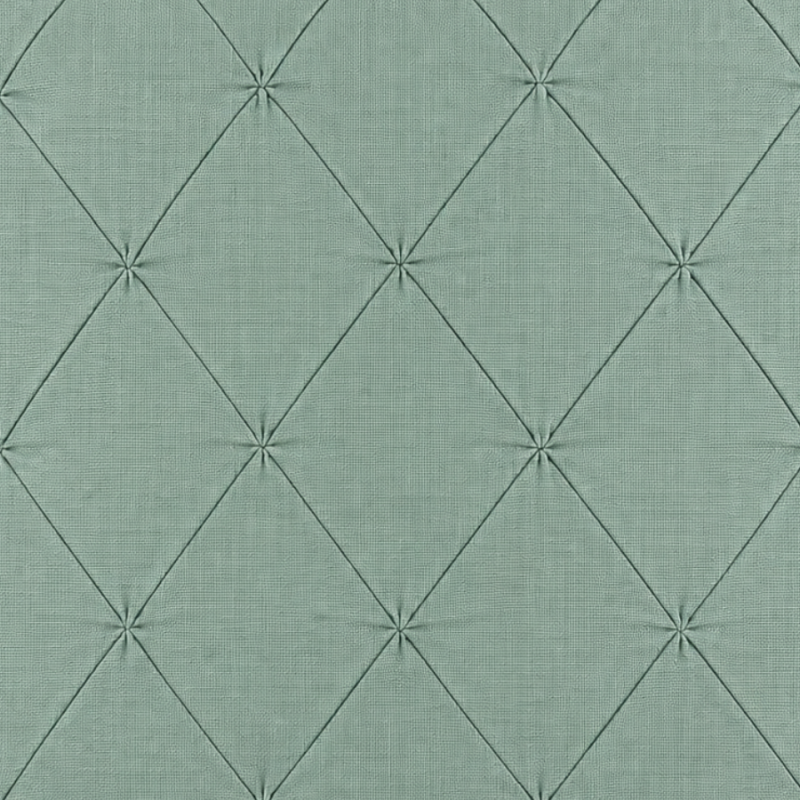 18" Diamond Tuck Seaglass Indoor Pillow