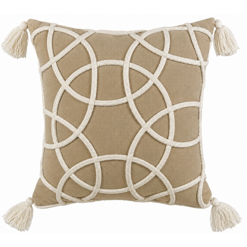 18" Lily Dune Geometric Accent Indoor Pillow