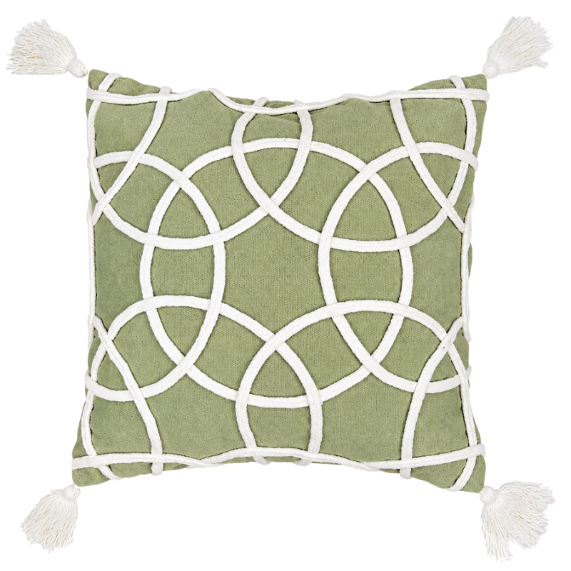 18" Lily Sage Geometric Accent Indoor Pillow