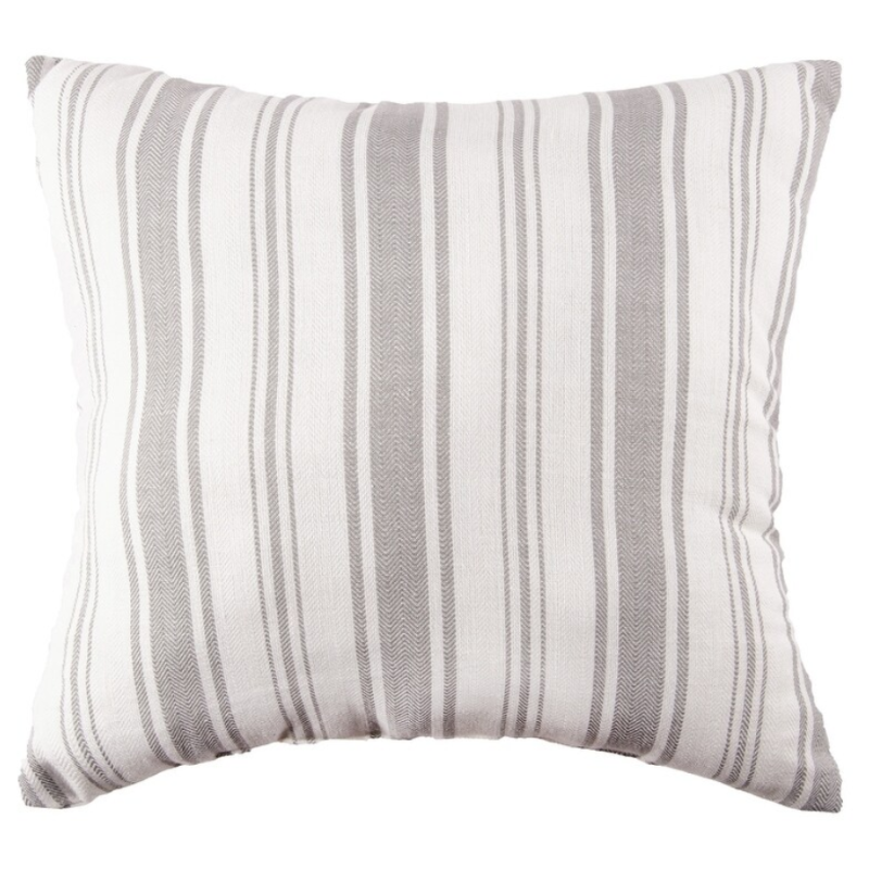 18" Savannah Stripe Gray Indoor Pillow