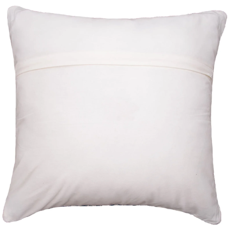 16" Bianca Navy Geometric Woven Indoor Pillow