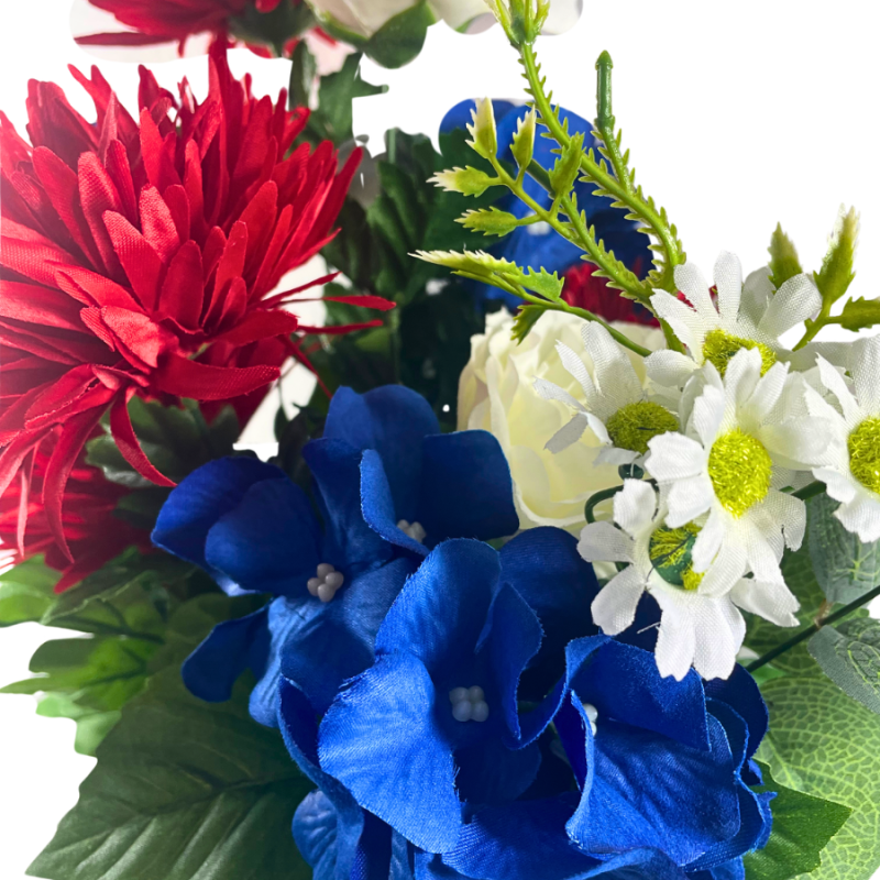 21" Patriotic Floral Bush
