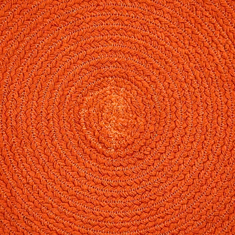 15" Essex Round Placemat- Sienna Orange