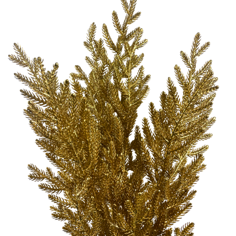 21" Glitter Gold Pine Bush