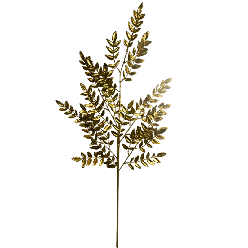 28" Glitter Fern Spray
