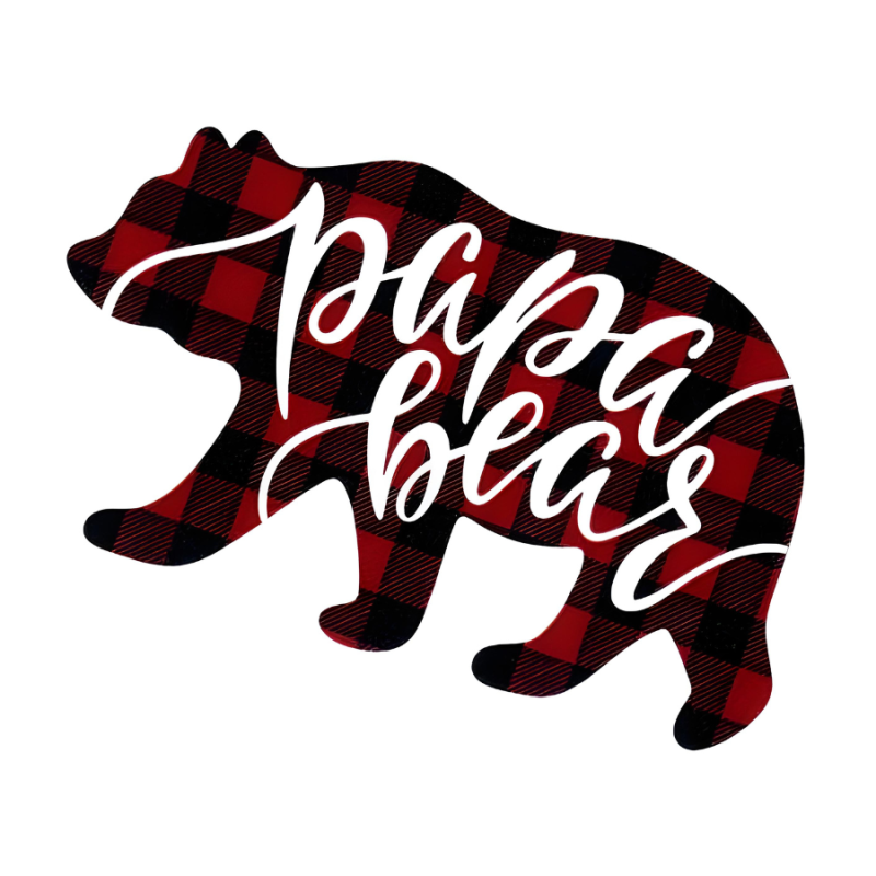 Papa Bear Vinyl Sticker