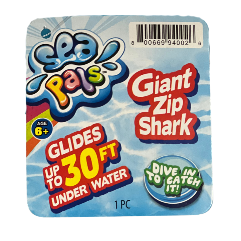 Sea Pals Giant Zip Shark Dive Toy