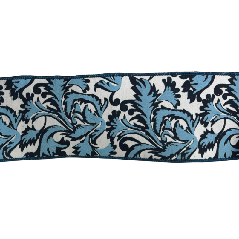 4" x 10yd Scroll Leaf Modern Deluxe Ribbon