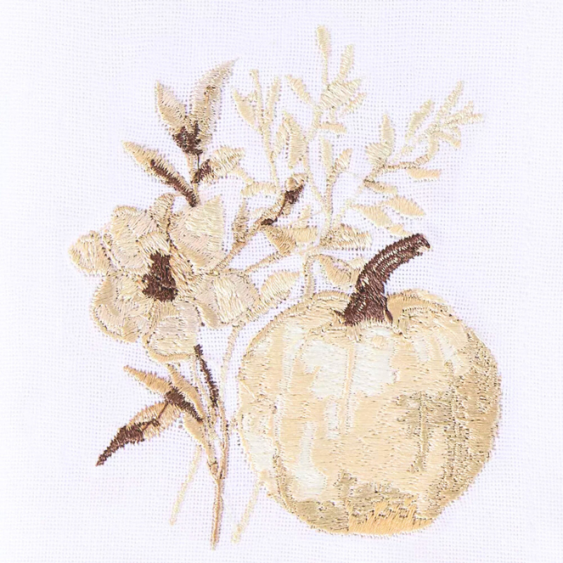 Autumn Harvest Stitched Napkin