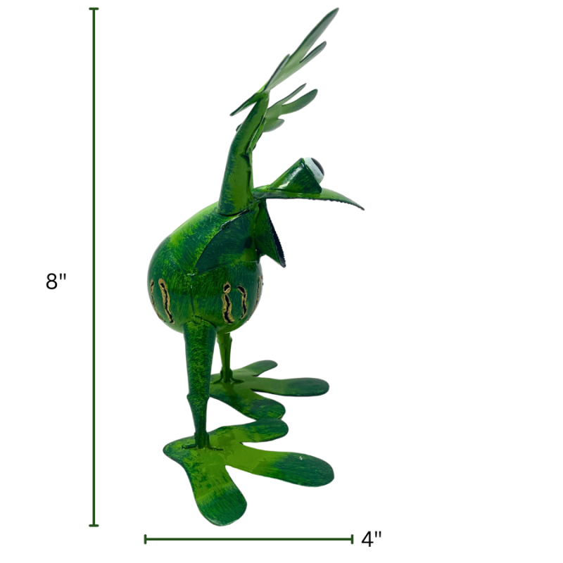8" Excited Metal Frog