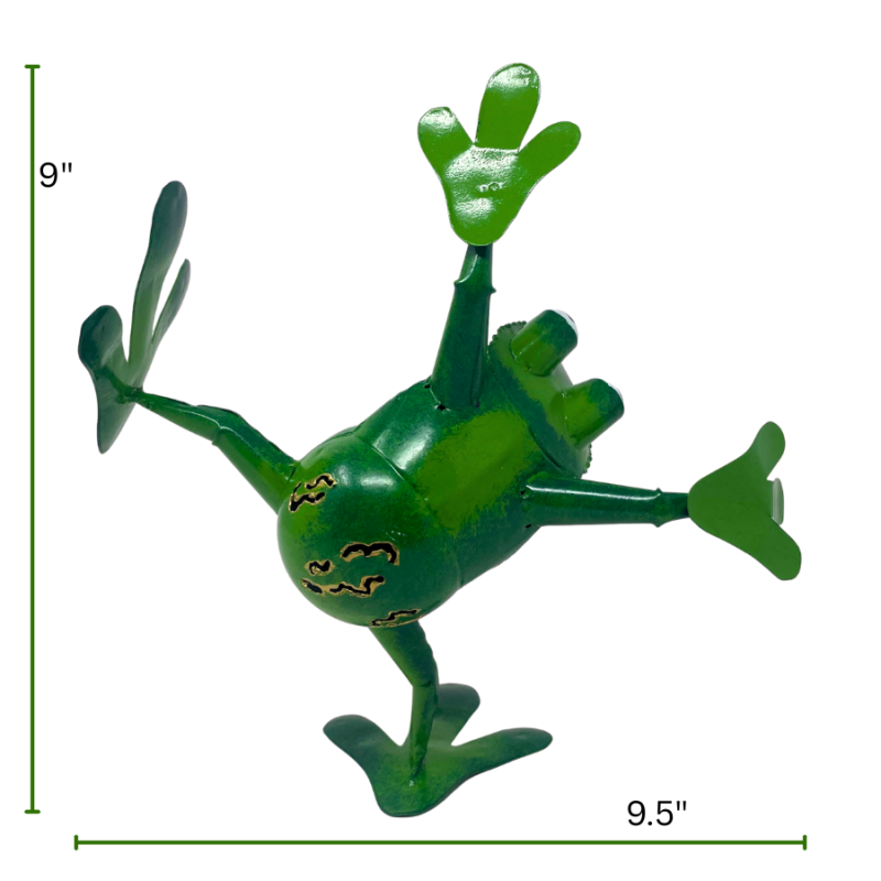 9" Side Standing Metal Frog