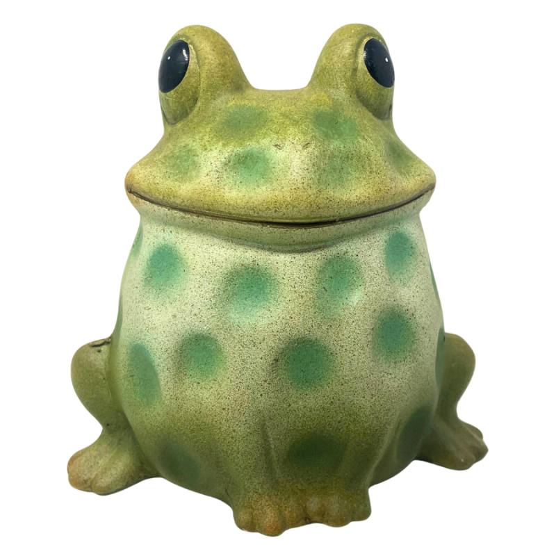 5" Speckled Frog Figurine
