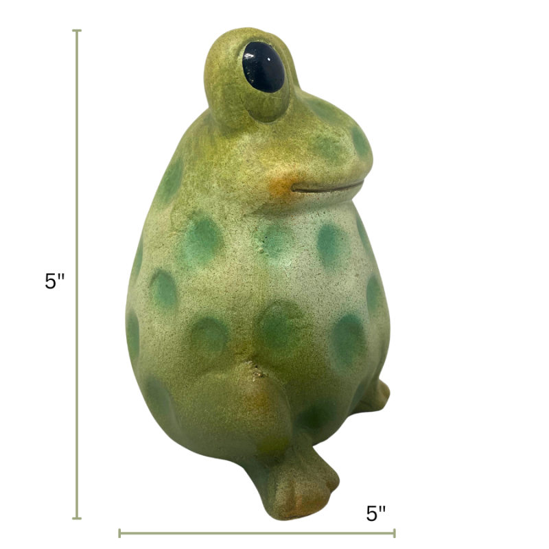 5" Speckled Frog Figurine