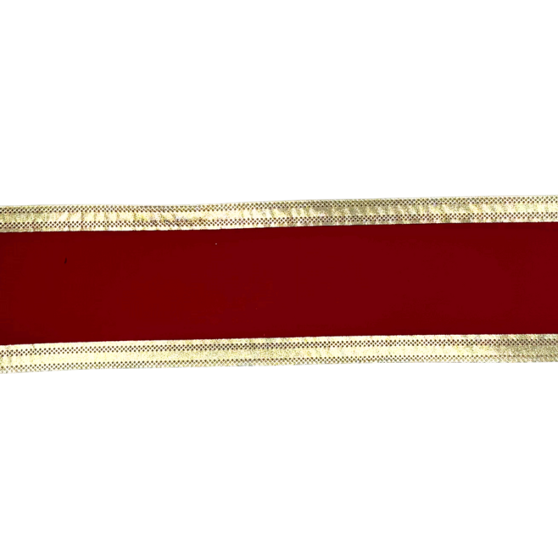 4" x10yd Velvet Dynasty Wired Edge Ribbon
