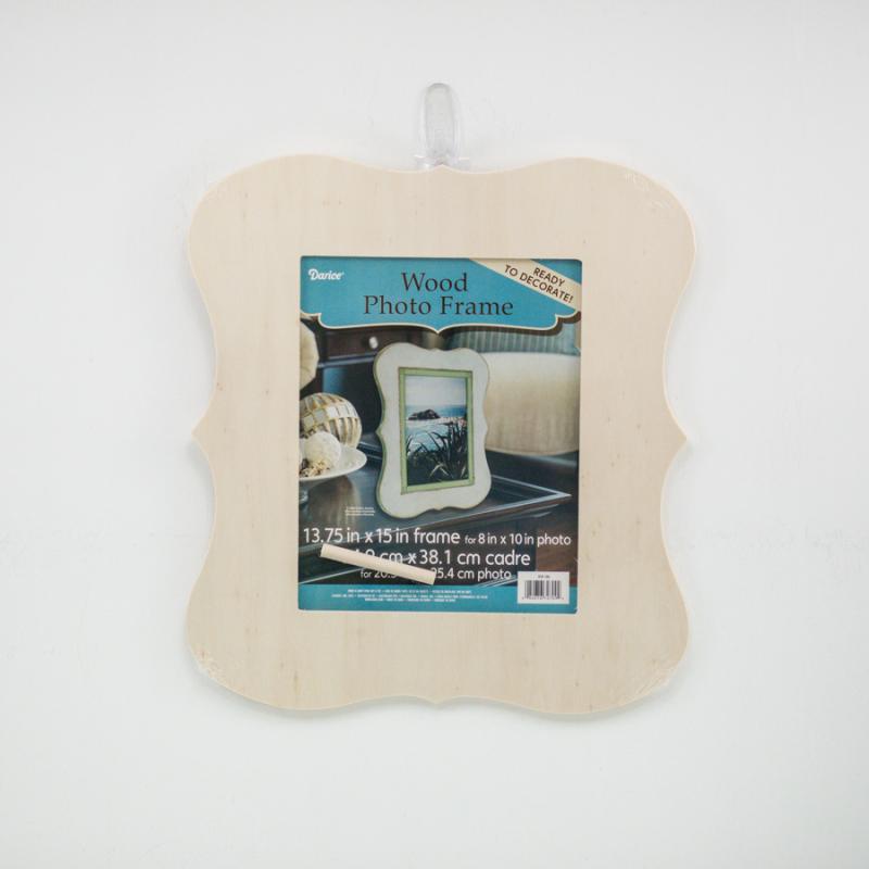 unfinished wood frame 8x10 floral ribbon