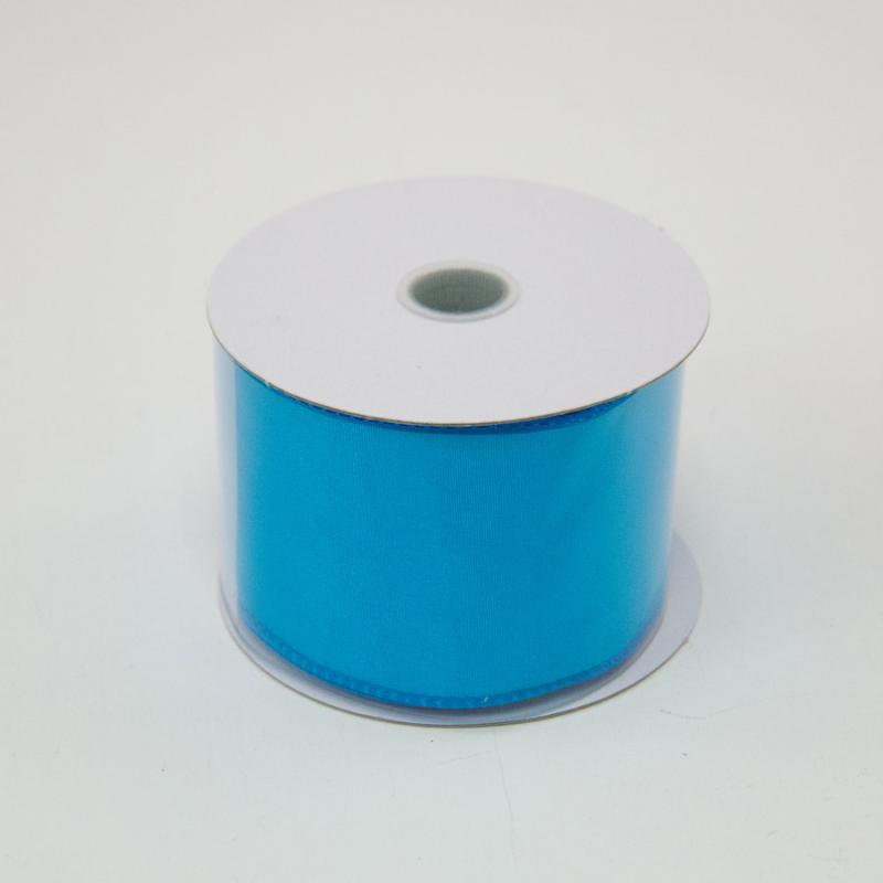 2 1 2 in 40 turquoise wired edge satin ribbon floral ribbon