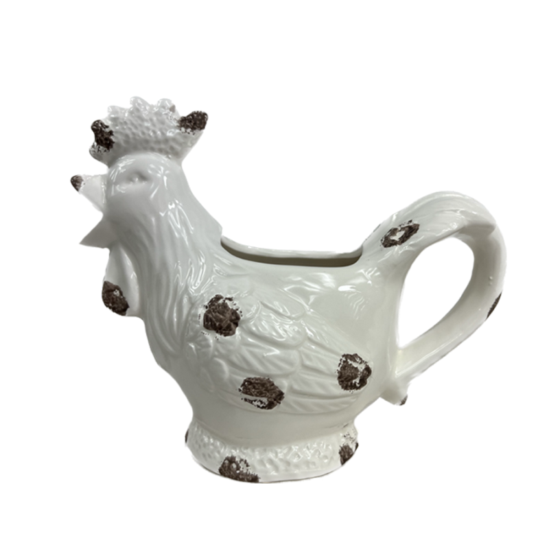 Ceramic Farm Animal Creamer- Rooster