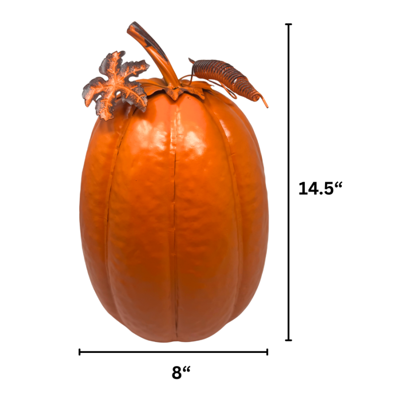 Medium Metal Harvest Pumpkin