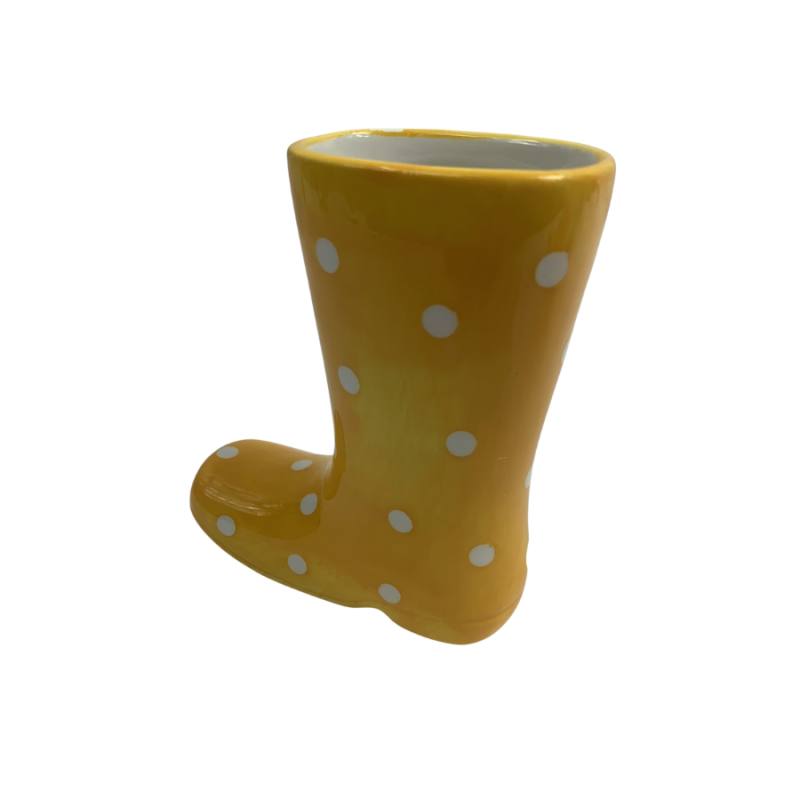 5" Yellow Planter/Vase Rain Boot