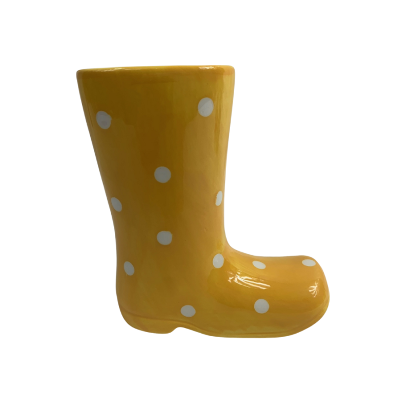 5" Yellow Planter/Vase Rain Boot