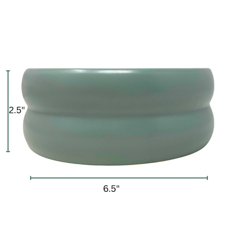 2.5" Bubble Pet Bowl - Fern