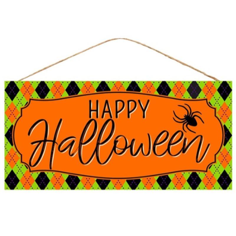Happy Halloween With Spider Sign Ribbon Floral Craft Accessories happy-halloween-with-spider-sign-ribbon-floral-craft-accessories