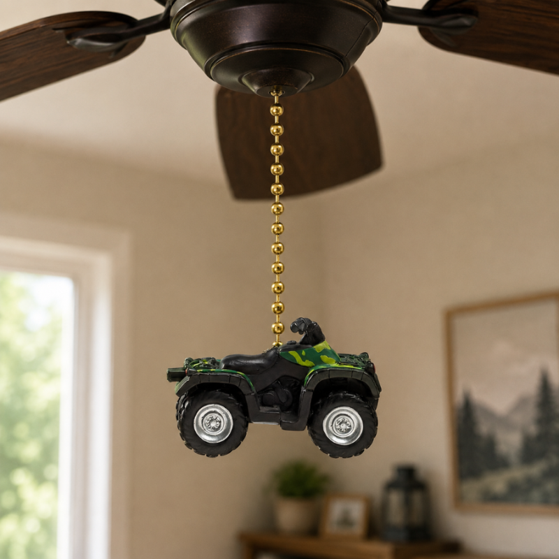ATV Camouflage 4 Wheeler Ceiling Fan Pull