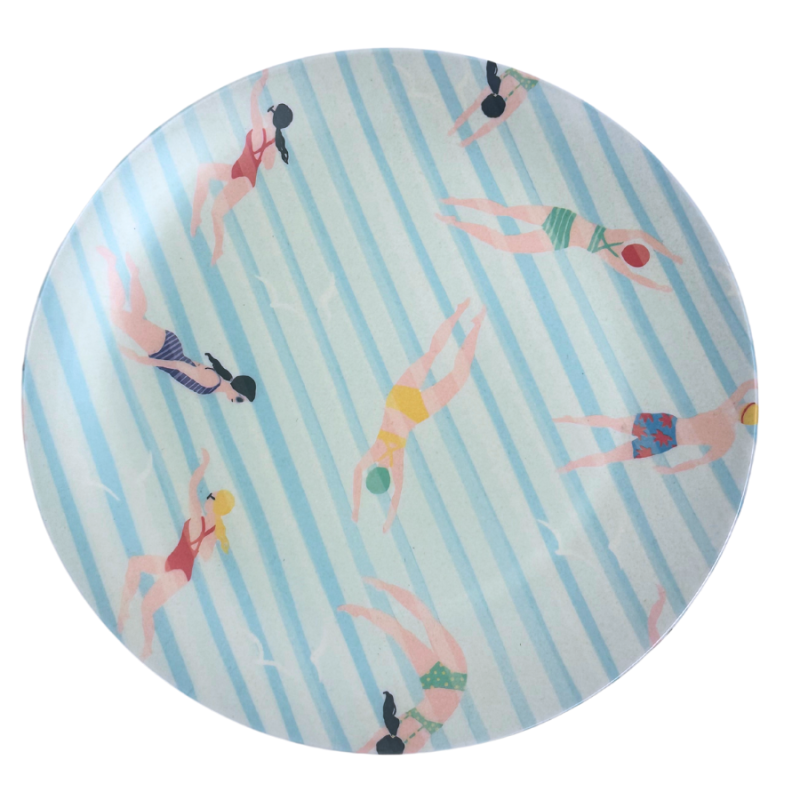 Bamboo Fiber Swimmers Plate